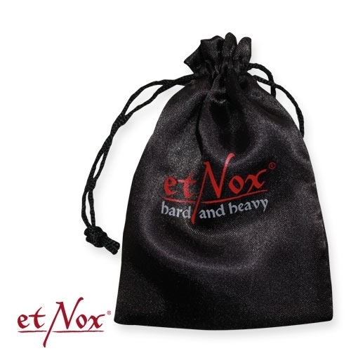 etNox - Ring "Black Skull" Edelstahl