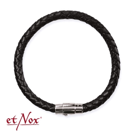 etNox - Lederarmband 6 mm x 20 cm mit Edelstahlverschluss