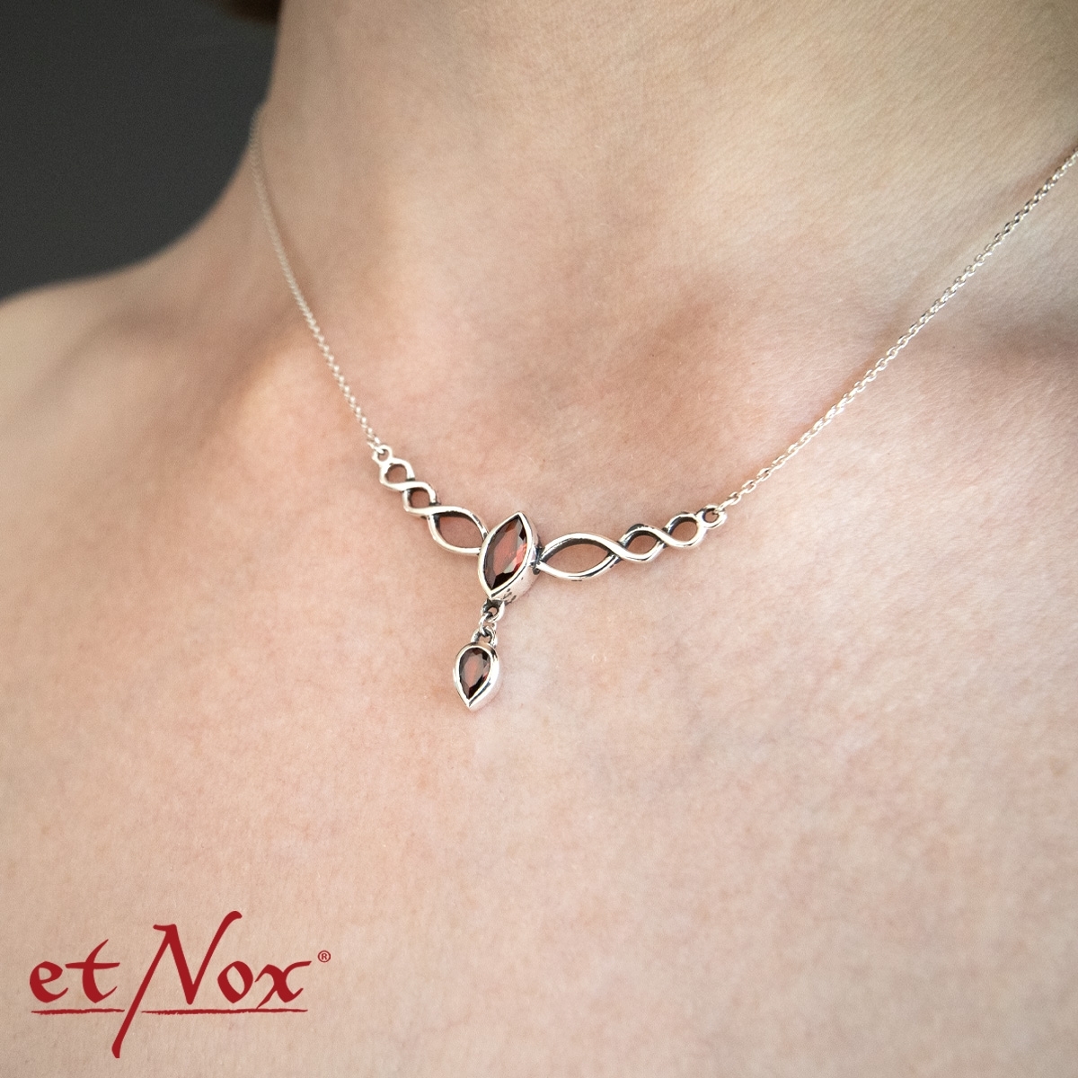 etNox Silberkette "Jasmin" mit Zirkonia