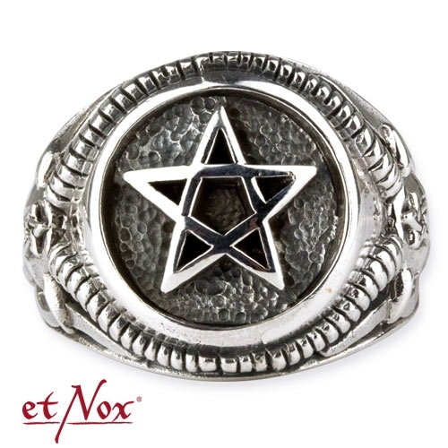 etNox - Ring "Celtic Pentagram" 925 Silber