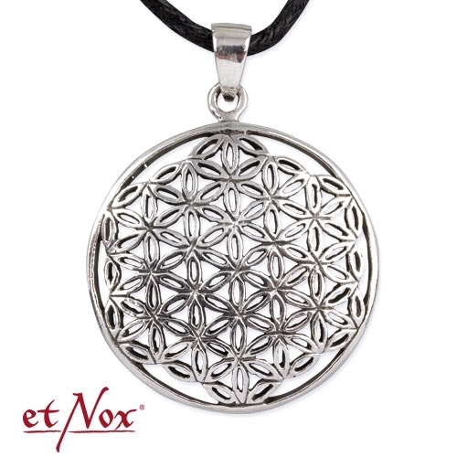 etNox Anhänger "Blume des Lebens" Edelstahl