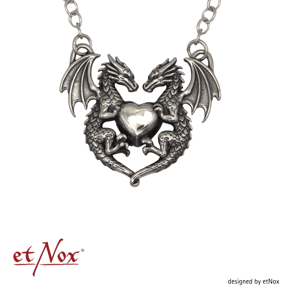 etNox - chain "Dragon Heart" stainless steel with Stone