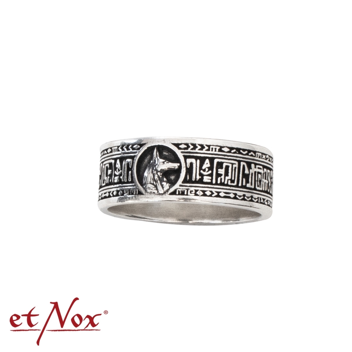 etNox Ring "Anubis" Edelstahl