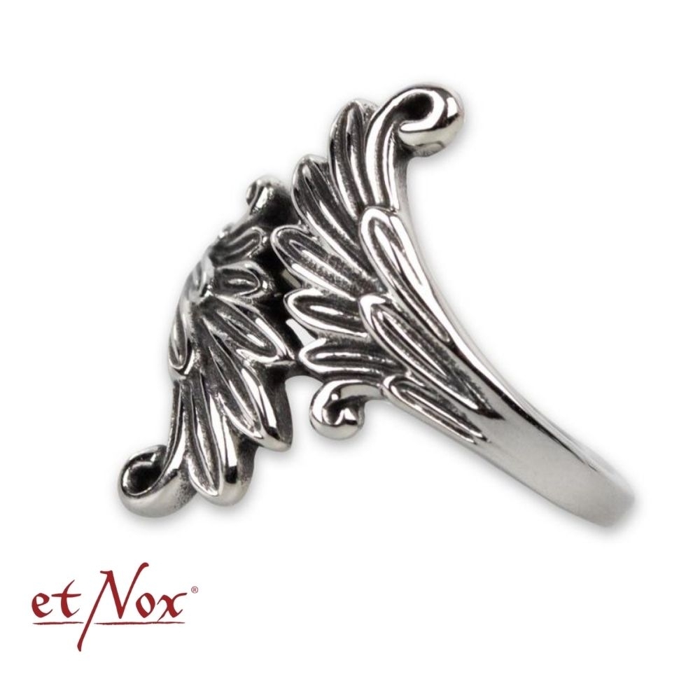 etNox Edelstahlring "Mirrored Wings"