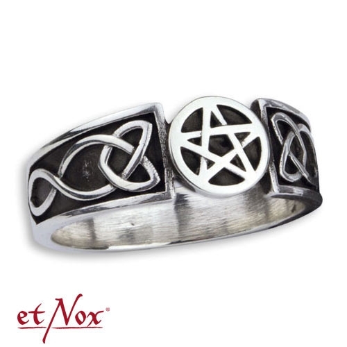 etNox - Ring "Celtic Pentagram" 925 Silber