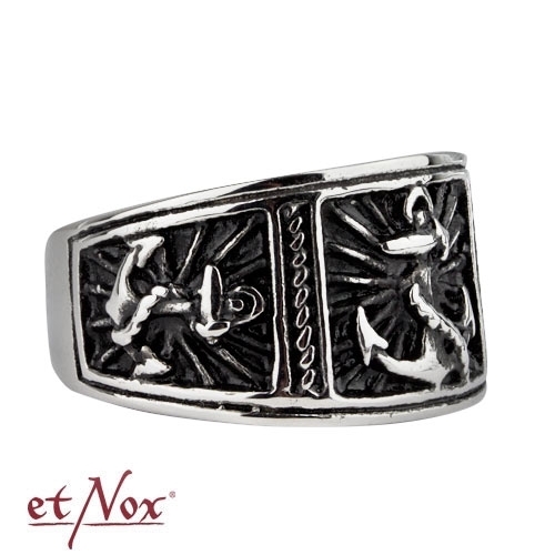 etNox - Ring "Anker" Edelstahl