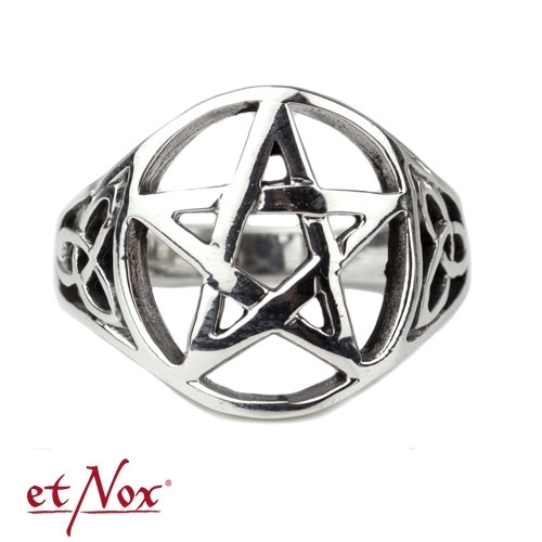 etNox - Ring "Celtic Pentagram" 925 Silber