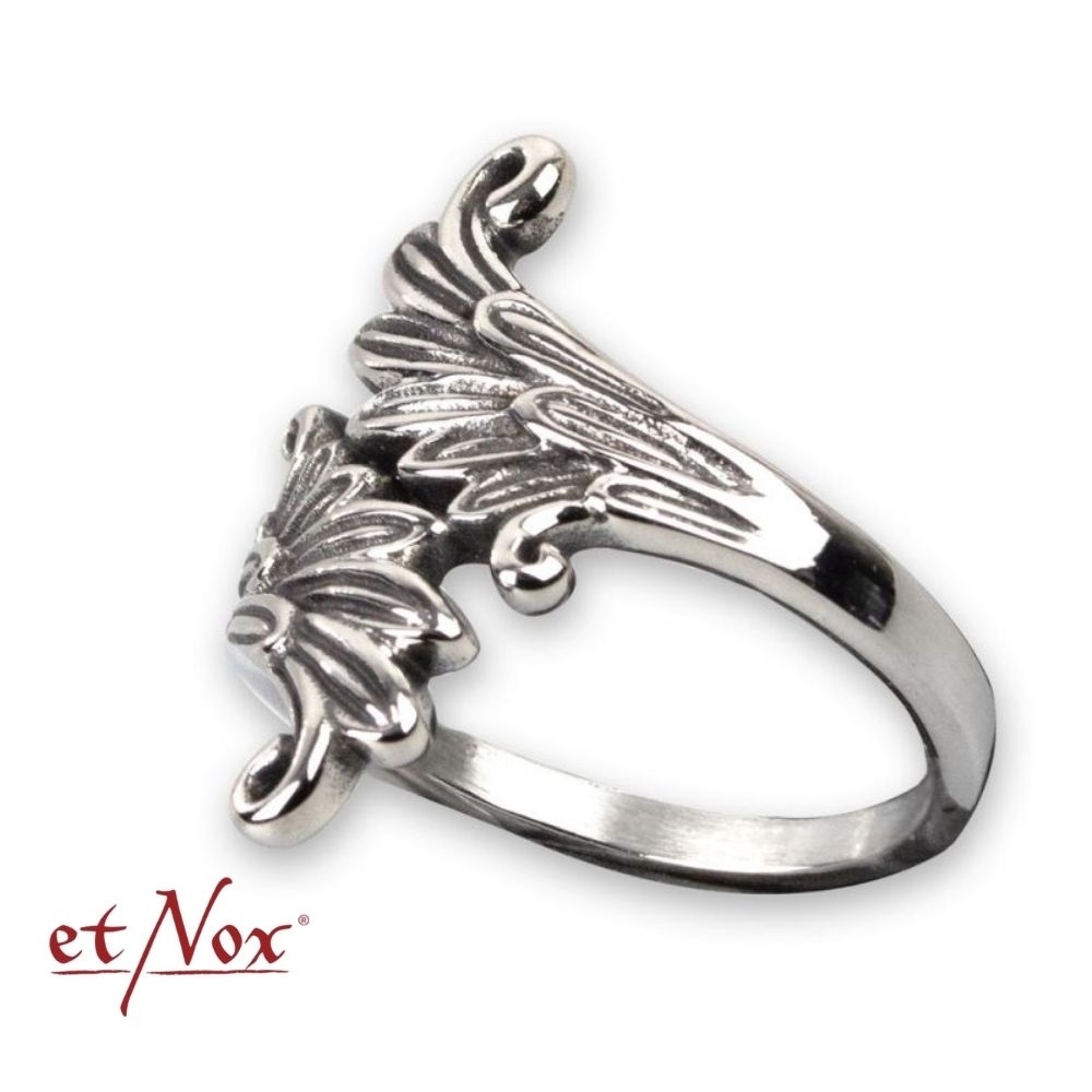 etNox Edelstahlring "Mirrored Wings"