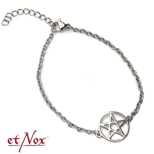 etNox - Armkettchen "Pentagramm" Edelstahl