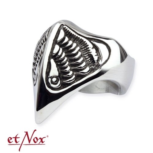 etNox - Ring "Fantasy Raven" Edelstahl