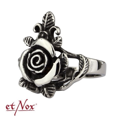 etNox - Ring "Rose" Edelstahl