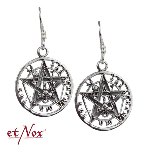etNox Ohrringe "Tetragrammaton" 925er Silber