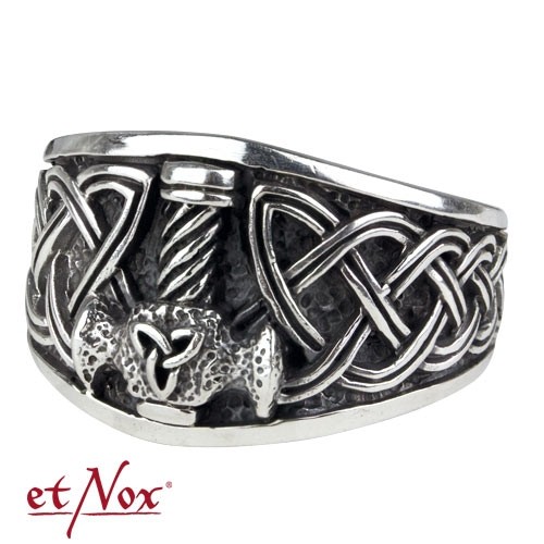 etNox - Ring "Thors Hammer" 925 Silber