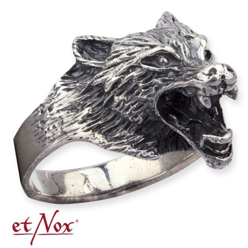 etNox - Ring "Wolf" 925 Silber