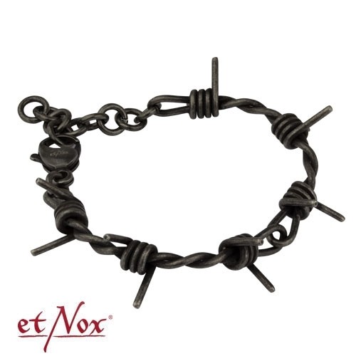 etNox - Armband "Stacheldraht - antik" Edelstahl