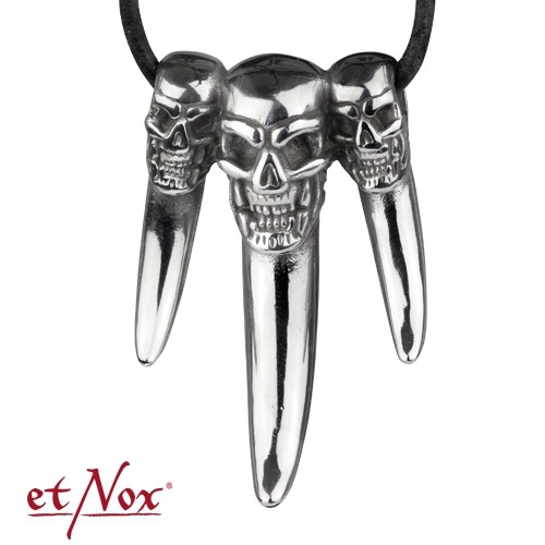 etNox - Anhänger "Big Skull Claw" Edelstahl