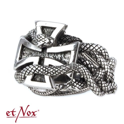 etNox - Ring "Eisernes Kreuz" 925 Silber