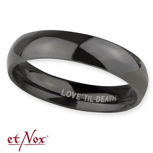 etNox - Partnerring "Love ´til Death" Edelstahl