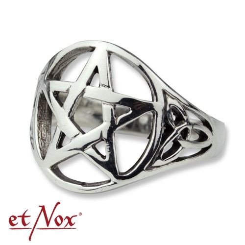 etNox - Ring "Celtic Pentagram" 925 Silber