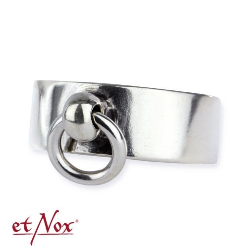 etNox-Ring 8mm breit "Story of O." 925 Silber