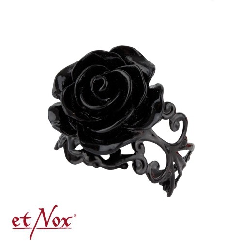 etNox - Ring "Black Rose"