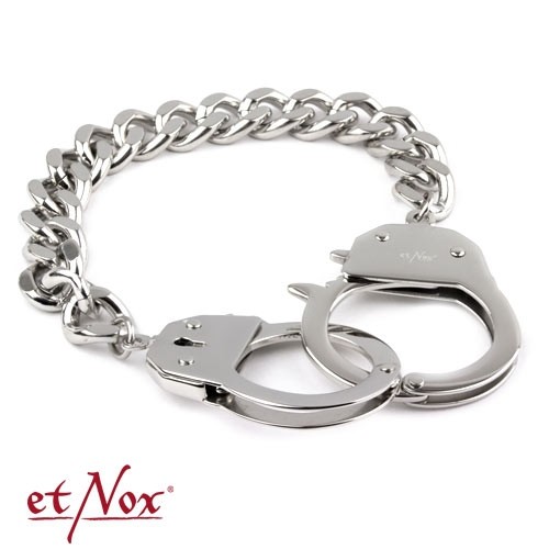 etNox - Armband "Chained and Locked" Edelstahl 19 cm