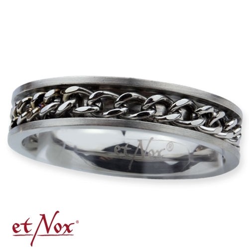 etNox - Ring "Mesh Steel Ring" Edelstahl